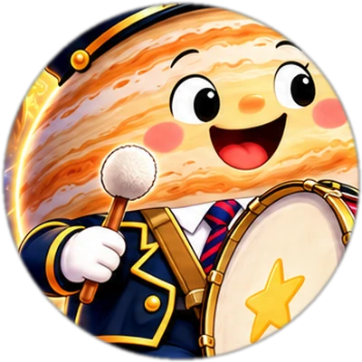 Giove con la divisa della Banda Spaziale