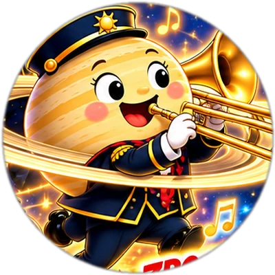 Saturno con la divisa della Banda Spaziale